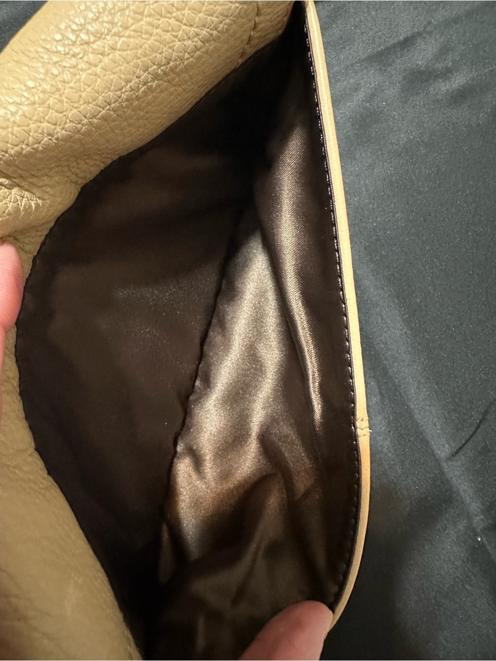 Coach Beige Pebble Leather Mini Bag with Top Strap - Picture 8 of 11